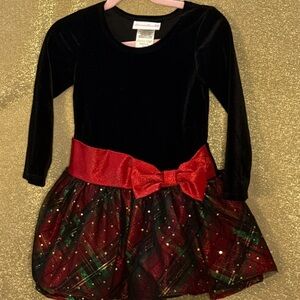 Bonnie Jean Black and Red Formal Dress